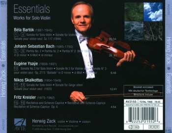 CD Johann Sebastian Bach: Essentials (Works For Solo Violin)
