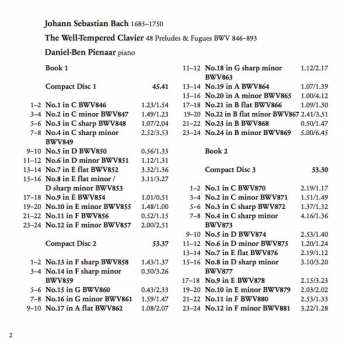 4CD/Box Set Johann Sebastian Bach: Bach: The Well-Tempered Clavier, Books 1 & 2