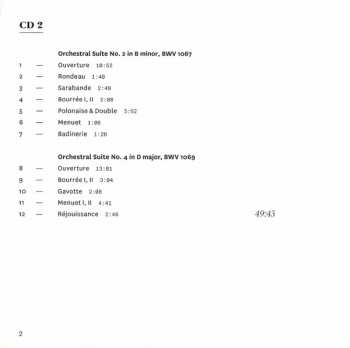 2CD Johann Sebastian Bach: Orchestral Suites BWV 1066-1069