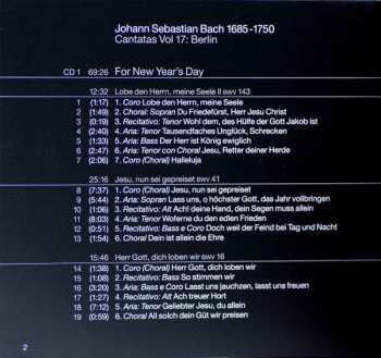 2CD Johann Sebastian Bach: Cantatas Vol. 17: Berlin
