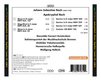 CD Johann Sebastian Bach: Apocryphal Bach Masses II: Masses • Magnificat • Cantata 150 • Sanctus