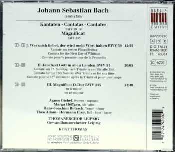 CD Johann Sebastian Bach: Magnificat In D Major BWV 243 / Jauchzet Gott In Allen Landen! BWV 51 / Wer Mich Liebet, Der Wird Mein Wort Halten BWV 59