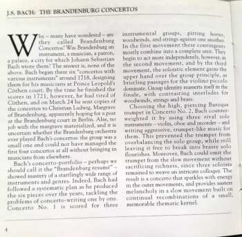 CD Johann Sebastian Bach: The Brandenburg Concertos, Vol. 1: Nos. 1, 2 & 3