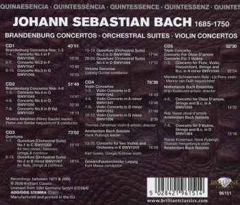 5CD/Box Set Johann Sebastian Bach: Brandenburg Concertos, Orchestral Suites, Violin Concertos