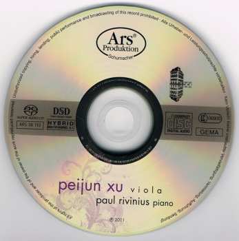 SACD Johann Sebastian Bach: Peijun Xu Viola, Paul Rivinius Piano