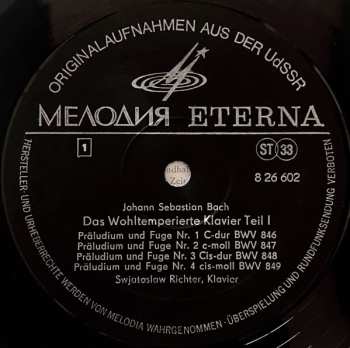 LP Johann Sebastian Bach: Das Wohltemperierte Klavier I - Präludien Und Fugen 1-8 BWV 846-853 