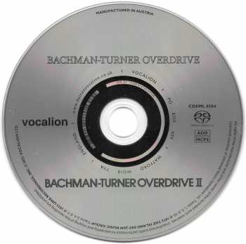 SACD Bachman-Turner Overdrive: Bachman-Turner Overdrive / Bachman-Turner Overdrive II
