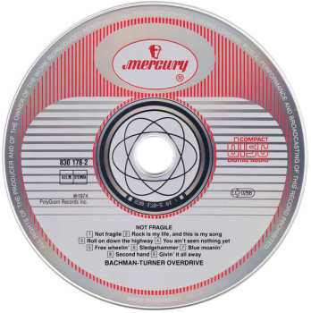 CD Bachman-Turner Overdrive: Not Fragile