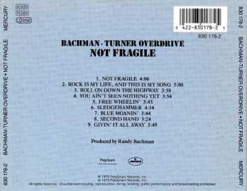 CD Bachman-Turner Overdrive: Not Fragile