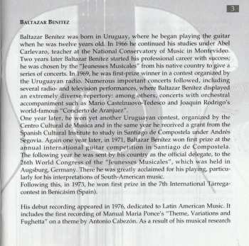 CD Baltazar Benitez: Music Of Astor Piazzolla
