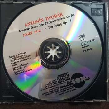 CD Antonín Dvořák: Moravian Duets - Ten Songs