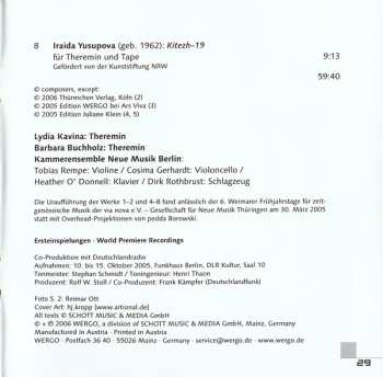 CD Lydia Kavina: Touch! Don't Touch! (Music For Theremin)