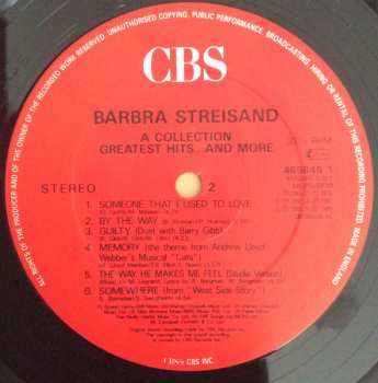 LP Barbra Streisand: A Collection Greatest Hits...And More