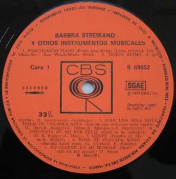 LP Barbra Streisand: Barbra Streisand And Other Musical Instruments (Barbra Y Otros Instrumentos Musicales)