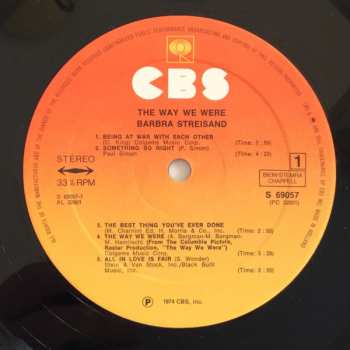 LP Barbra Streisand: The Way We Were