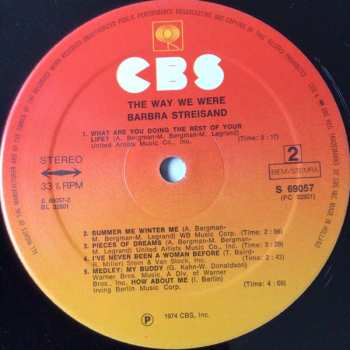 LP Barbra Streisand: The Way We Were
