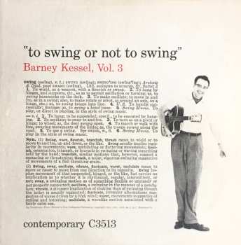 CD Barney Kessel: Vol. 3, To Swing Or Not To Swing LTD