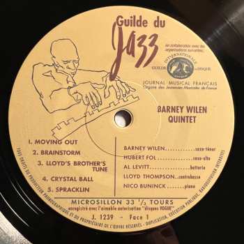 LP Barney Wilen Quintet: Barney Wilen Quintet