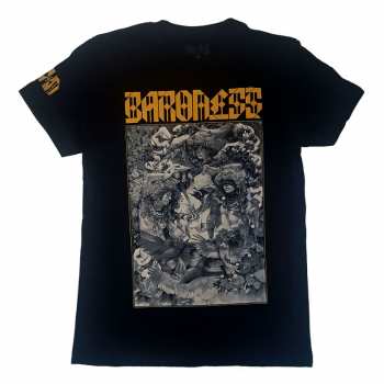 Merch Baroness: Tričko Gold & Grey Date Back 