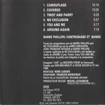 CD Barre Phillips: Camouflage