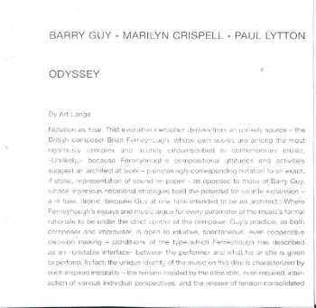 CD Marilyn Crispell: Odyssey
