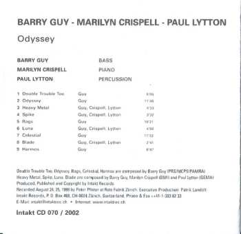 CD Marilyn Crispell: Odyssey