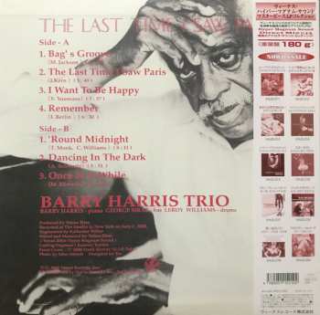 LP Barry Harris Trio: The Last Time I Saw Paris LTD