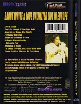 DVD Barry White: Live In Europe 1975