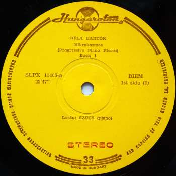 3LP/Box Set Béla Bartók: Mikrokosmos (Progressive Piano Pieces) Vol. I - VI