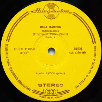 3LP/Box Set Béla Bartók: Mikrokosmos (Progressive Piano Pieces) Vol. I - VI