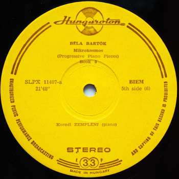 3LP/Box Set Béla Bartók: Mikrokosmos (Progressive Piano Pieces) Vol. I - VI