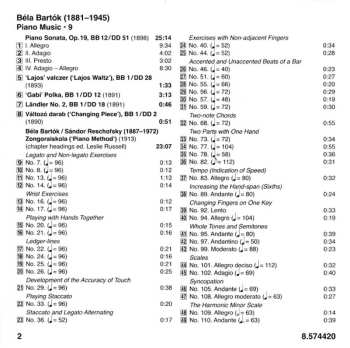 CD Béla Bartók: Piano Music • 9