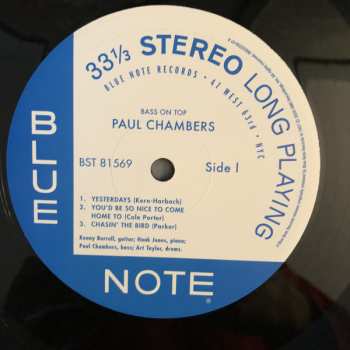 LP Paul Chambers Quartet: Bass On Top