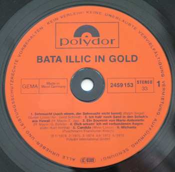 LP Bata Illic: In Gold