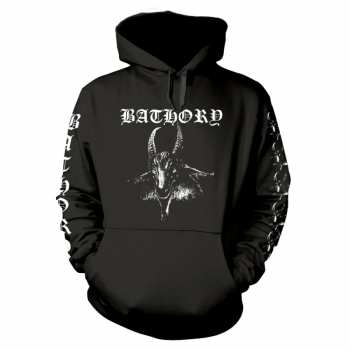Merch Bathory: Mikina S Kapucňou Goat