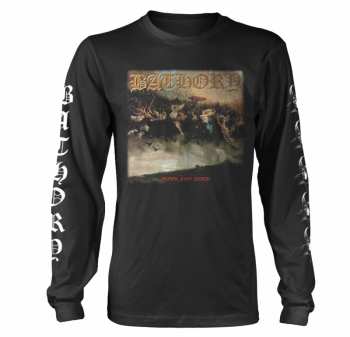 Merch Bathory: Tričko S Dlouhým Rukávem Blood Fire Death S