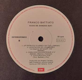 LP Franco Battiato: Ecos De Danzas Sufi