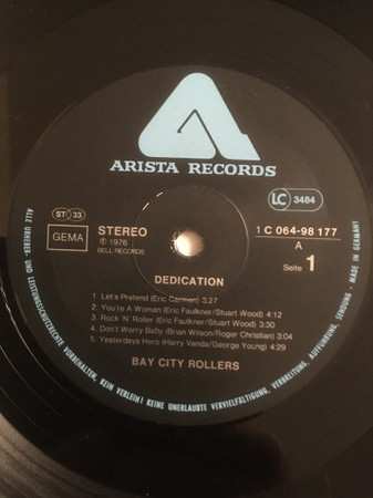 LP Bay City Rollers: Dedication