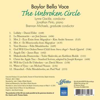 CD Baylor Bella Voce: The Unbroken Circle