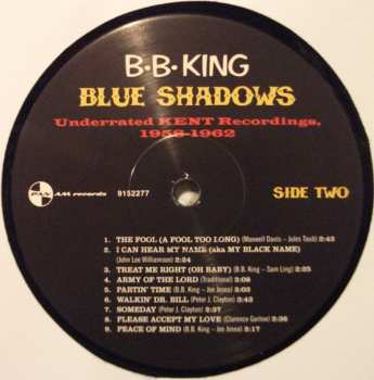 LP B.B. King: Blue Shadows - Underrated Kent Recordings 1958-1962 LTD