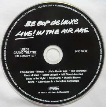 15CD/DVD/Box Set Be Bop Deluxe: Live! In The Air Age LTD