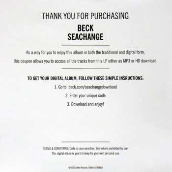 2LP Beck: Sea Change