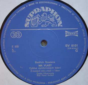 2LP Bedřich Smetana: Má Vlast