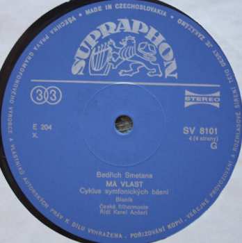 2LP Bedřich Smetana: Má Vlast