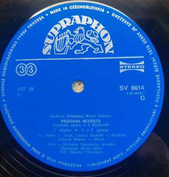 3LP/Box Set Bedřich Smetana: Prodaná Nevěsta
