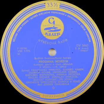 3LP Bedřich Smetana: Prodaná Nevěsta (3xLP+ BOOKLET)