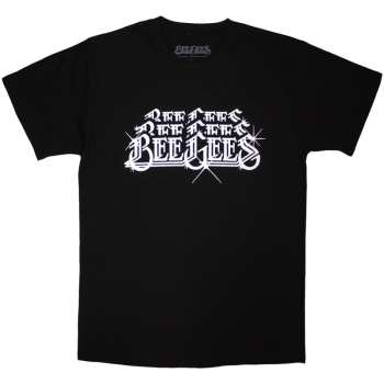 Merch Bee Gees: Bee Gees Unisex T-shirt: Stacked Logo (black) (small) S