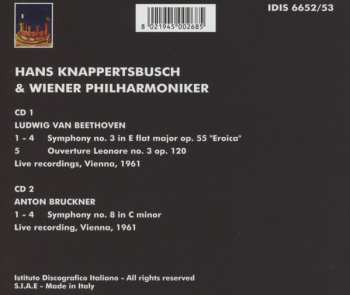 2CD Ludwig van Beethoven: Symphony No. 3 / Symphony No. 8 (Live Recordings, 1961)