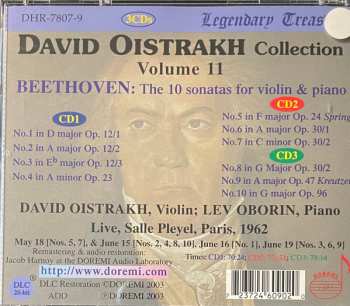 3CD/Box Set Ludwig van Beethoven: Collection Vol.11 :The 10 Sonatas For Violin And Piano . Live Performances Paris, 1962