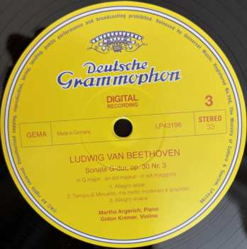 LP Ludwig van Beethoven: Violinsonaten Nos. 6–8 = Violin Sonatas = Sonates Pour Violon